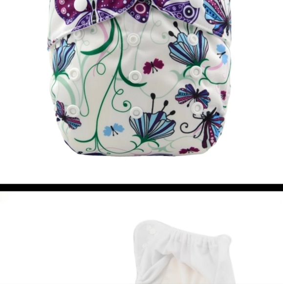 Alva baby cloth diapers all in one fit and inserts - Picture 4 of 12